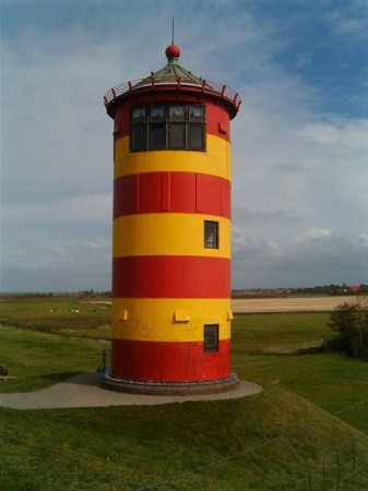 Der Leuchtturm (aus dem Film: Otto der Auserfriesische) zu sehen in der nähe von Emden